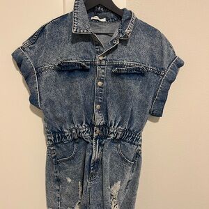 jean jump suit